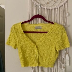 Urban Outfitters Yellow Crop Top